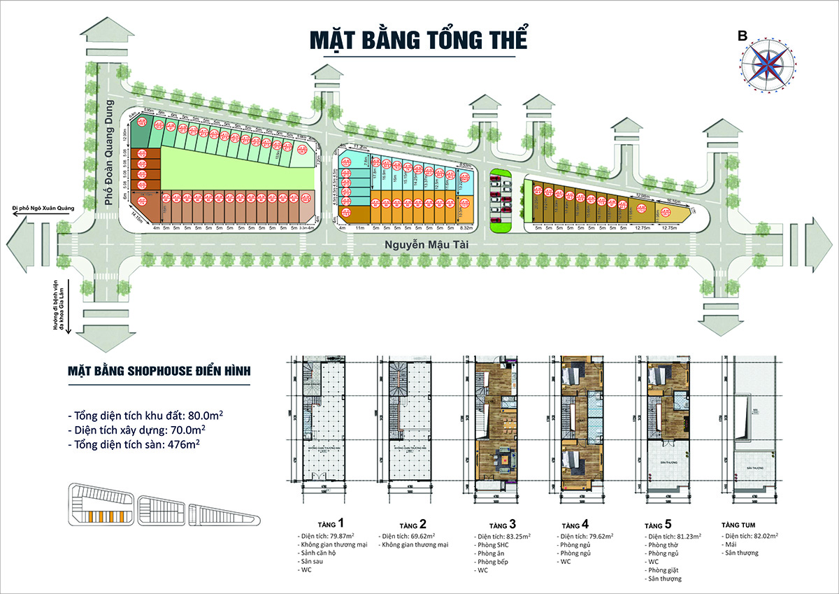 Mặt bằng tổng thể Central Metropolitan Gia Lâm