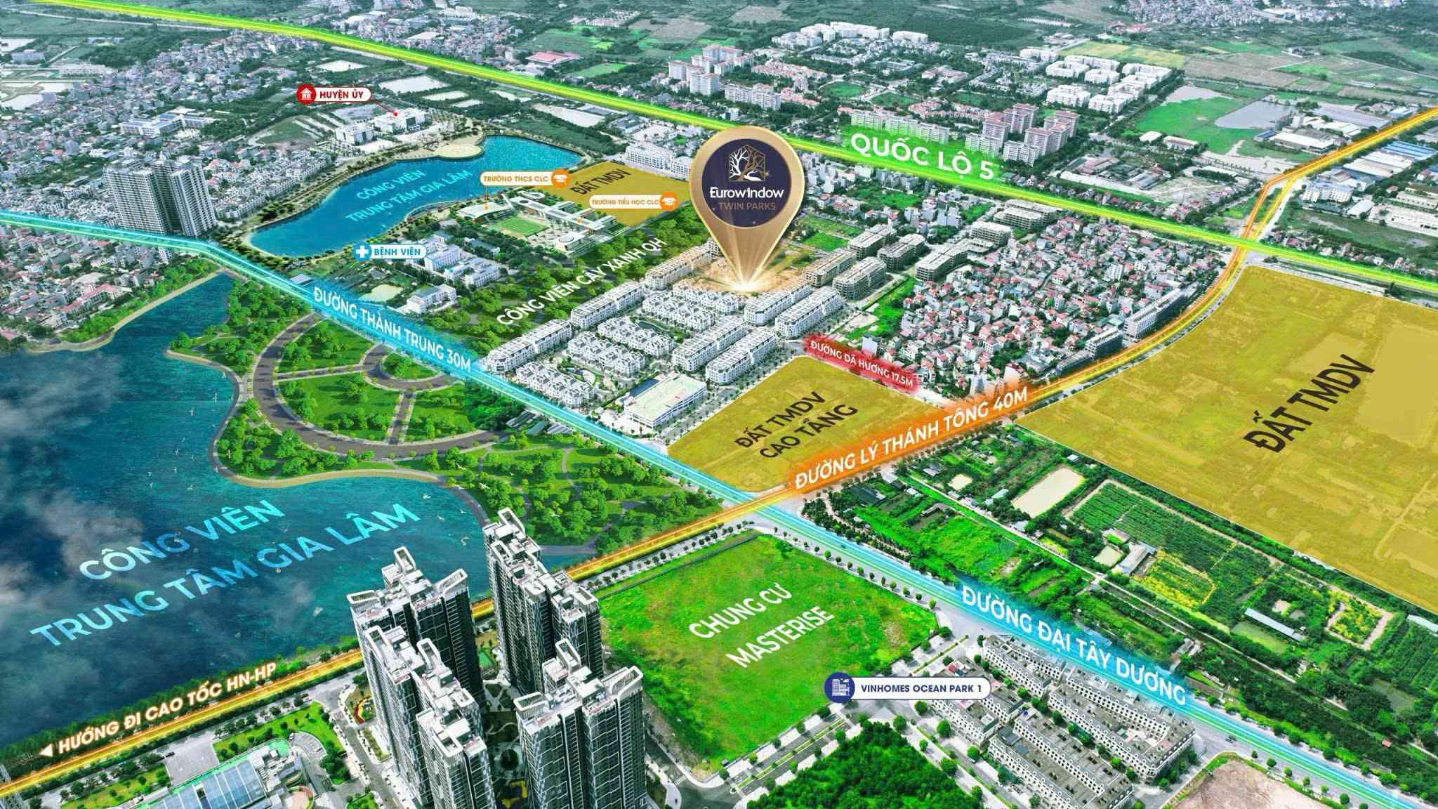 Bán nhà liền kề Ban Trắng Eurowindow Twin Park