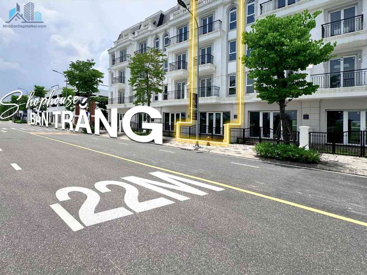 Bán nhà liền kề Ban Trắng Eurowindow Gia Lâm. Căn xẻ khe hướng đông nam 75m2 mặt tiền 5m