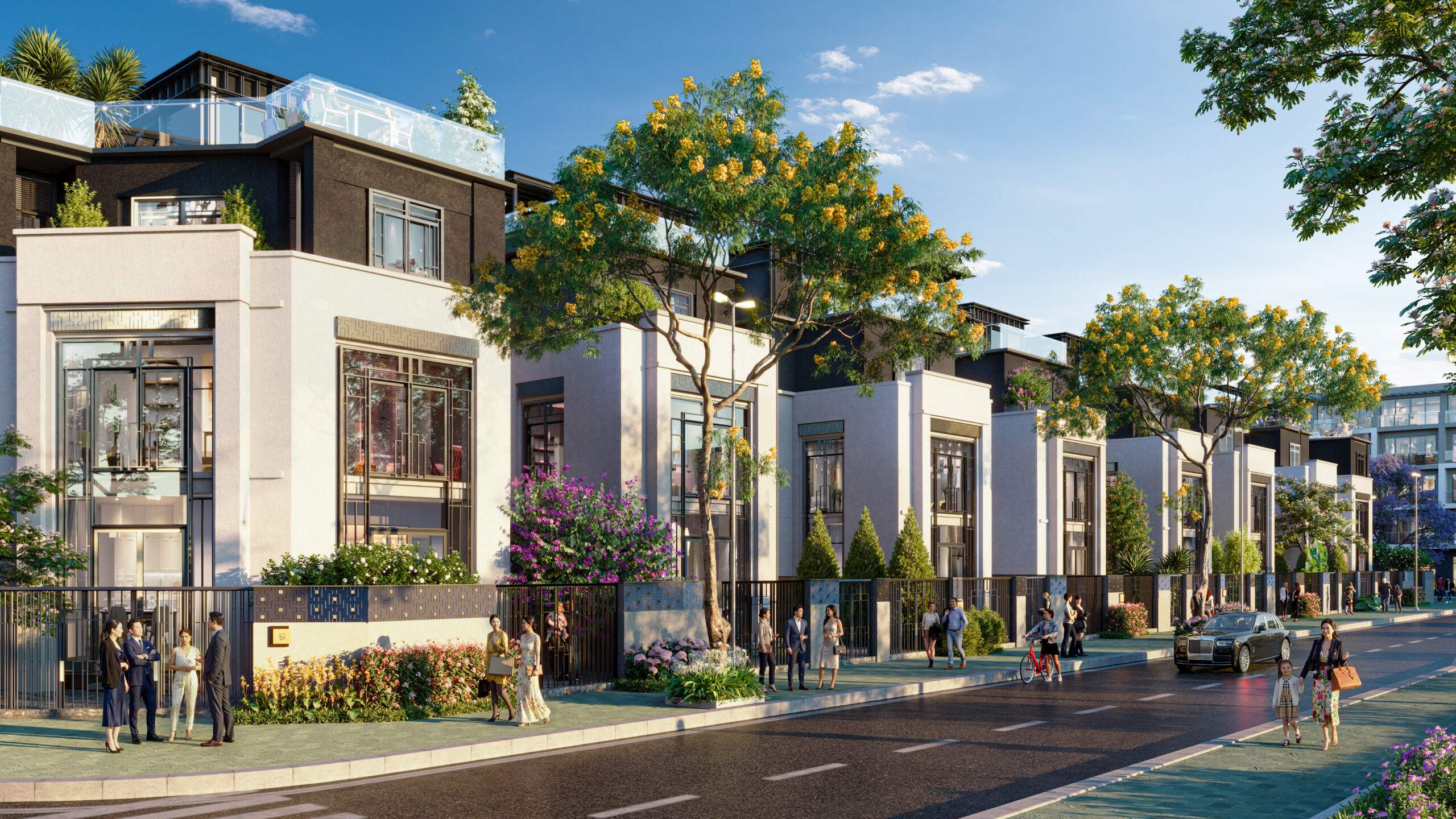 16 căn biệt thự vị trí trung tâm dự án